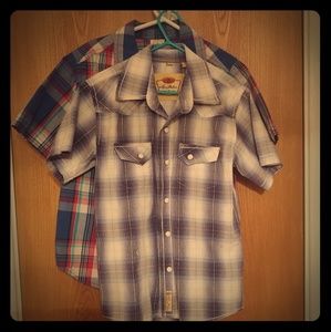 Boys western short sleeve shirts